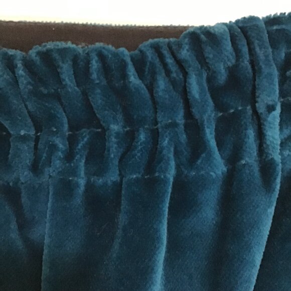Suttles & Seawinds Vintage Teal Velvet Midi Skirt Size S - Picture 7 of 10